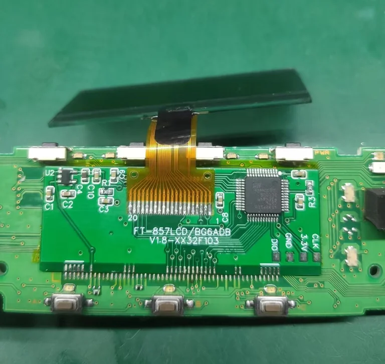 Oem Lcd Display Substituição Parte Zebra Stripes Questão Yaesu Ft857 Ft957d - Imagem 5