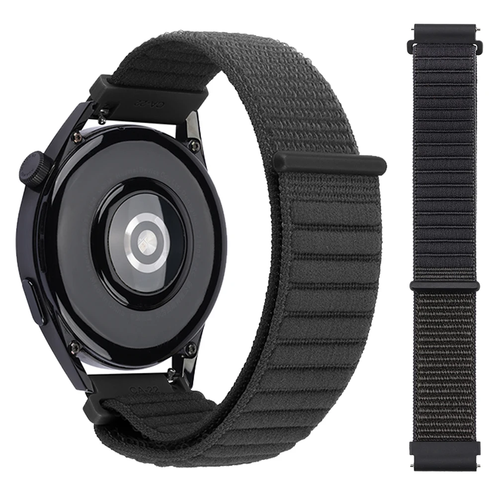 Nylon Loop Sports Strap - 20/22mm Woven Breathable Band