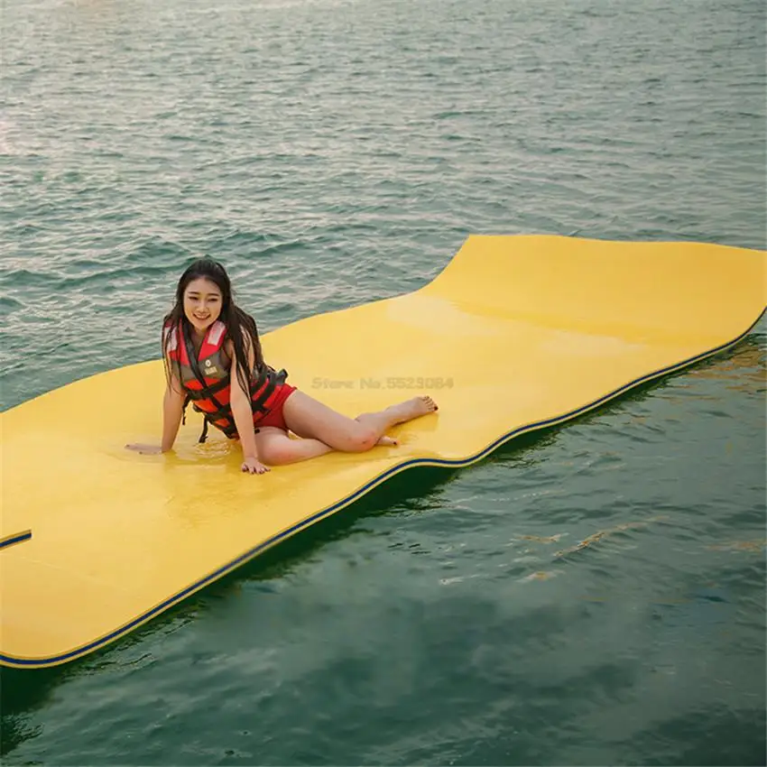 

2.7*1.83m Outdoor Water Blanket Water Floating Bed Pad Water Blanket Viewseaborne The Softest Water Float Mat surfing Sponge Mat