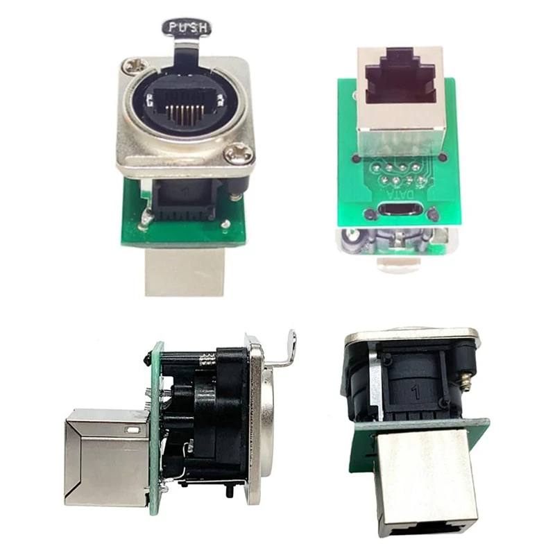 10PCS Ethercon Rj45 섀시 소켓, NE8FDP Ethercon 패스스루 커넥터, D 시리즈 Cat5 RJ45 패널 마운트 소켓-A86Z