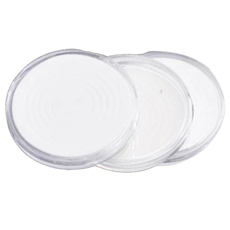 

180 Pcs 46Mm Coin Cases Capsules Holder Applied Clear Plastic Round Storage Box