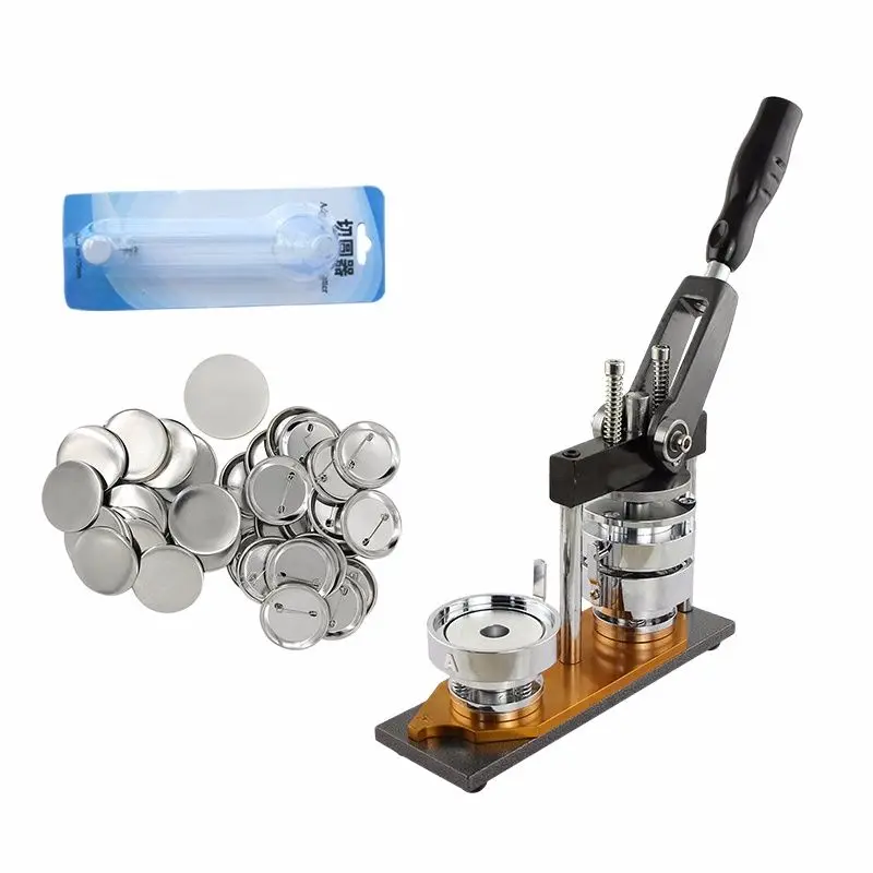 75mmBadgeMakingMachineShakingHeadMakerKitAcrylicPaperCutter