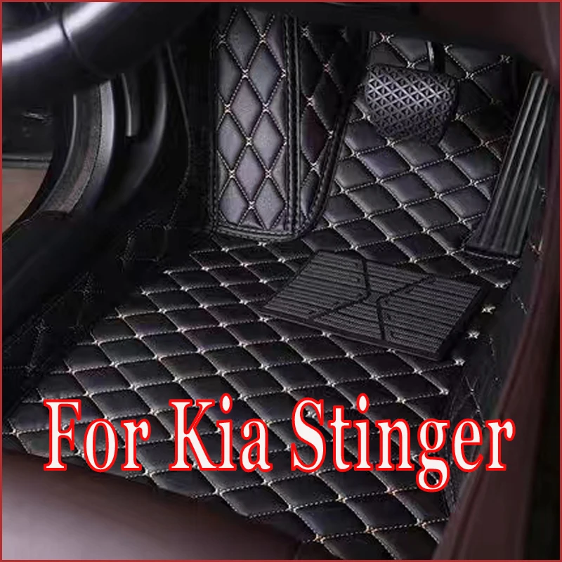 

Автомобильные коврики для Kia Stinger CK 2018 ~ 2022, ковер, роскошный кожаный коврик, коврик для защиты от грязи, аксессуары для автомобиля, внутренние детали 2019 2020