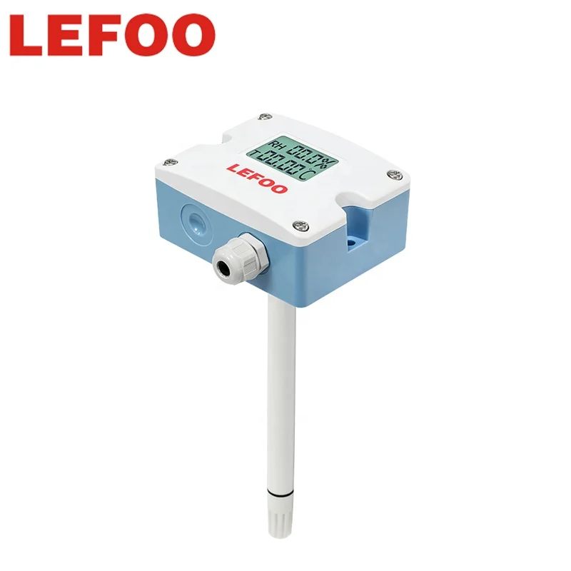 LEFOO ducted type Temperature and Humidity sensor 420ma temp and humid
