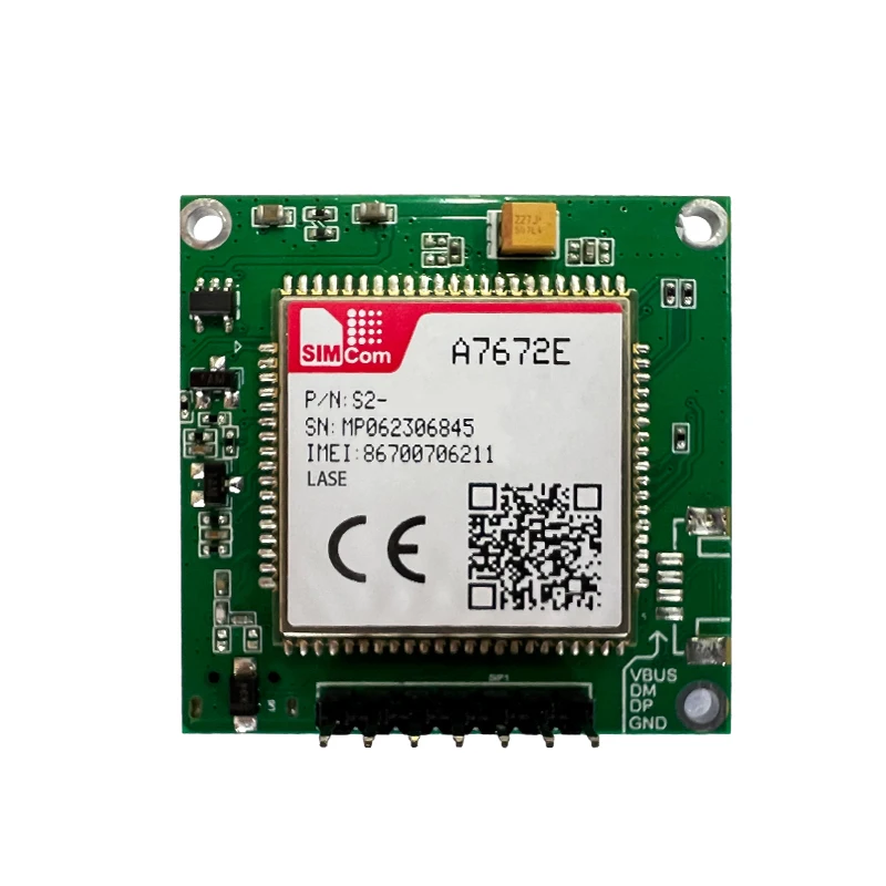 SIMCOM-Carte mère de développement technique, A7672E, 4G Cat1, 101GPS, Port série TTL, 1PC