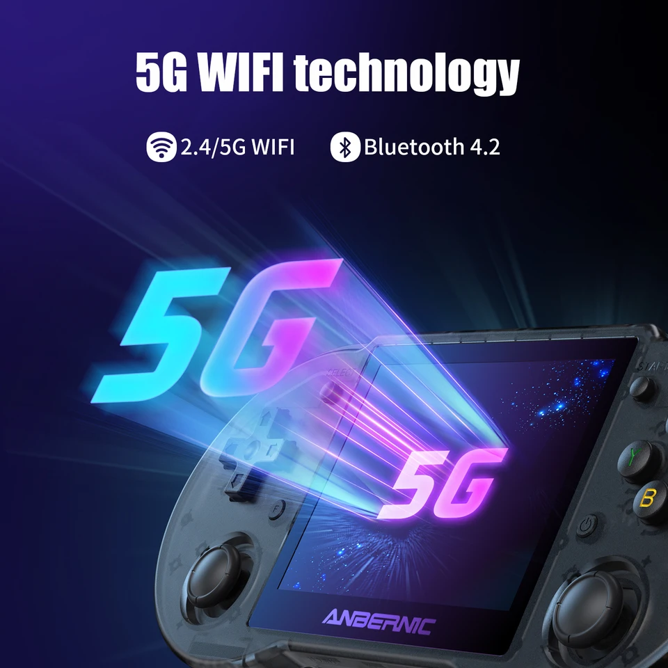 Anbernic RG353P ハンドヘルドゲームコンソールサポート 5G WiFi 4.2