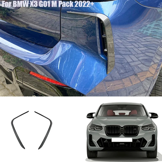 Für bmw x3 serie g01 m pack 2022 + auto zubehör heck stoßstange splitter  spoiler flag aufkleber hinten canard air vent trim abdeckung - AliExpress