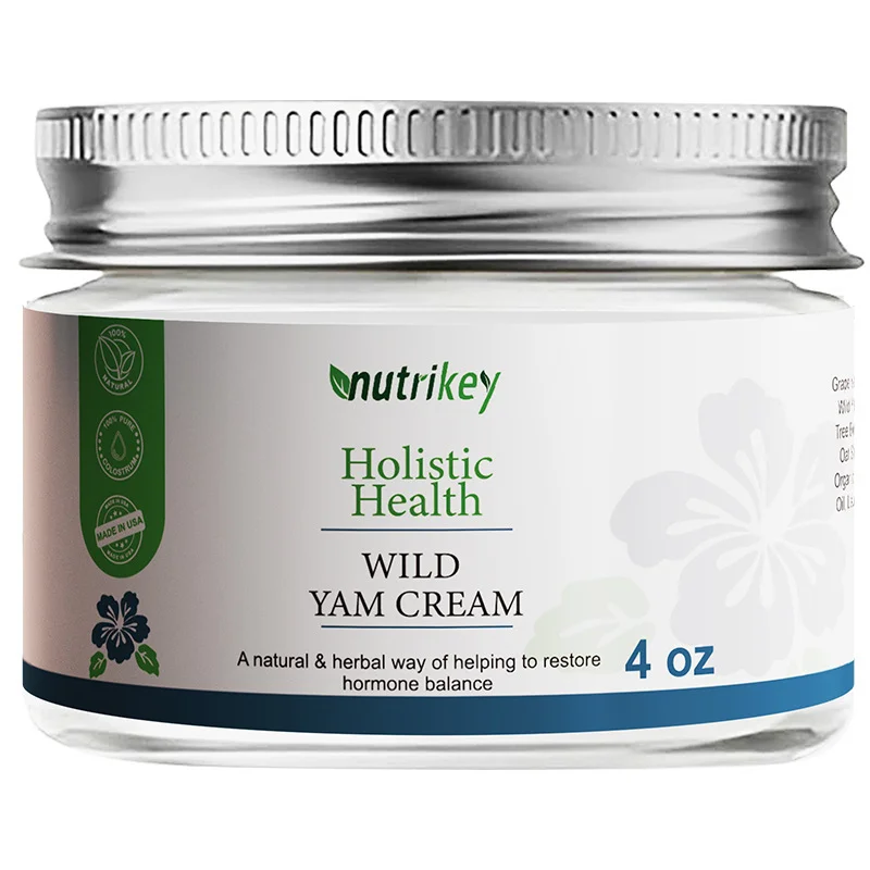 Natural Wild Yam Cream Hormonal Balance Bioidentical Estrogen for Women Organic Plant Body Cream Natural Relief for Women Health