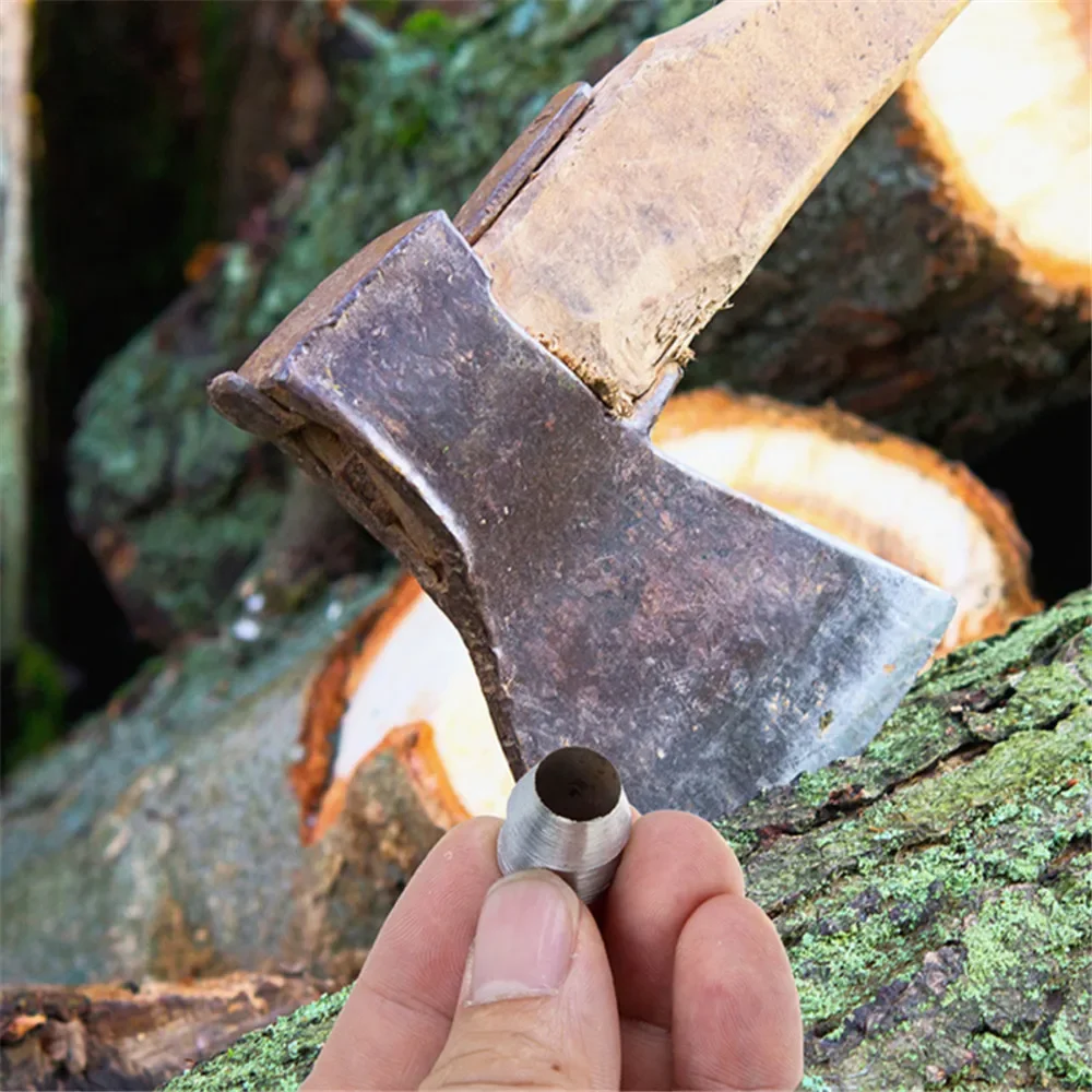Description Picture 6 of item10 Pcs Axe Wedge Metal Hammer Handle Splitting Installation Supplies for Axe Reinforcing Tool