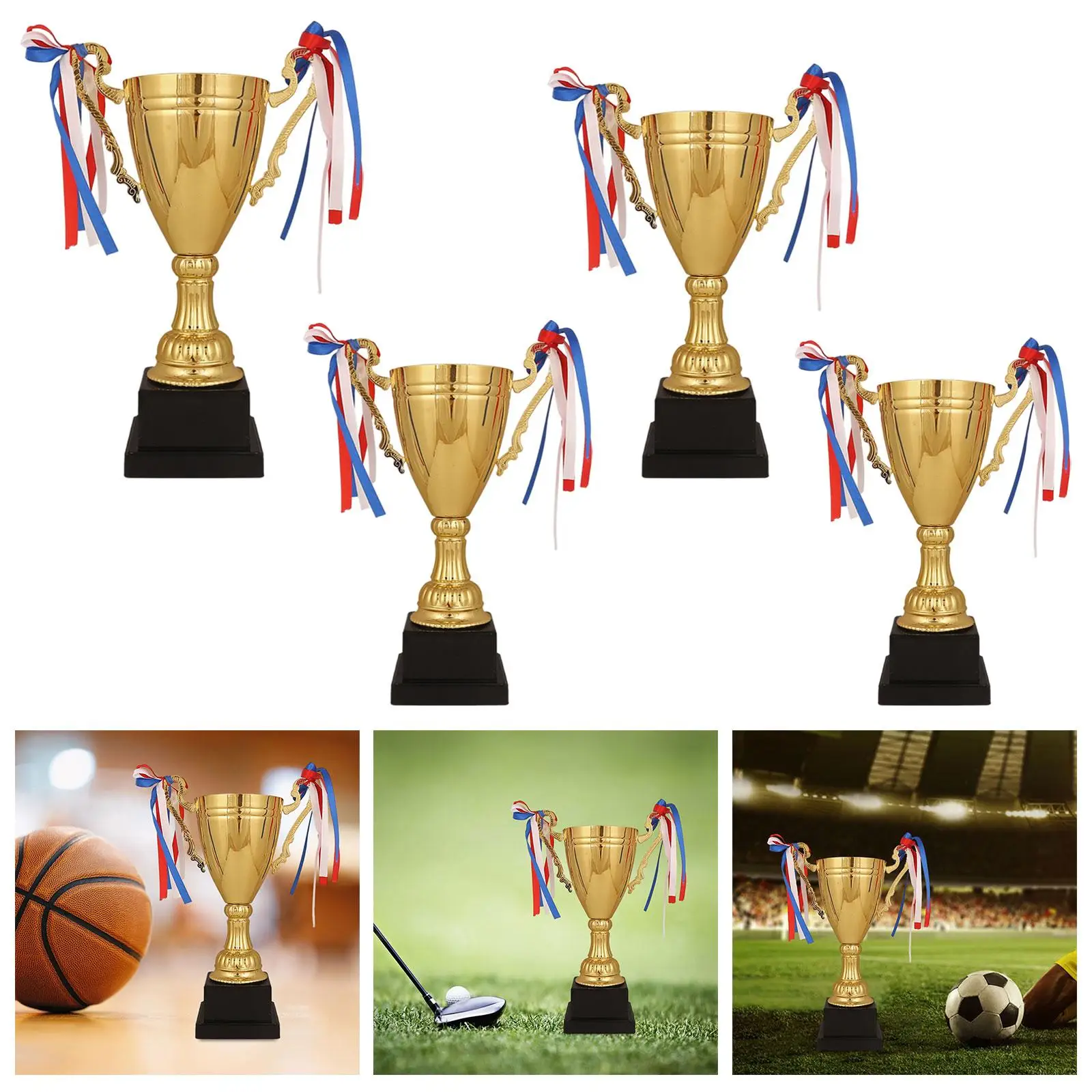 Golden Trophy Cup Large Gold Trophy Cup for Kids Party Football Soccer Sports Championships Teamwork Award Competition Rewarding