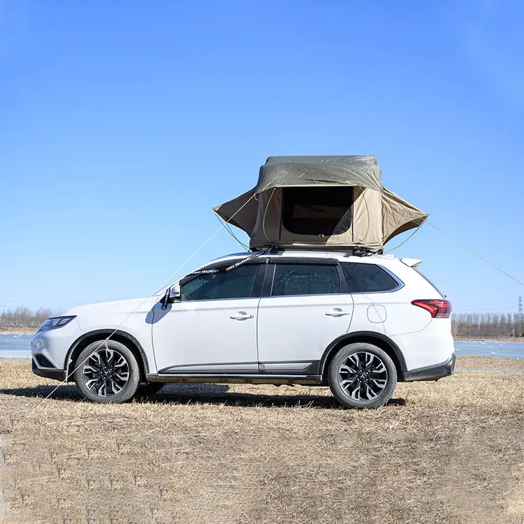 

Luxury Waterproof Camping Shelter Car Tent With Aluminum Outdoor Accessories Rooftop Tent