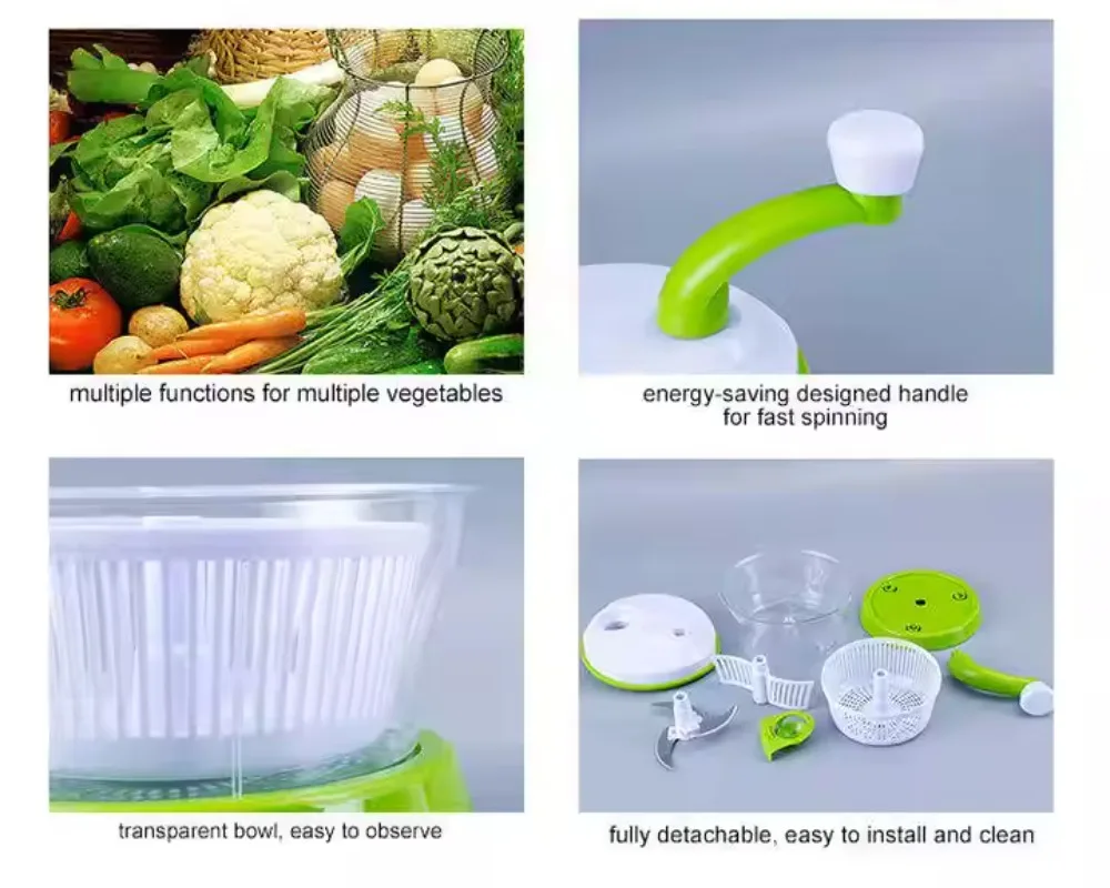 Manual Meat Grinder Hand Operated Food Processors Portable Multi-function Vegetable Cutter Garlic Chopper Mincer Mixer Blender garlic chopper meat grinder food grinder attachments