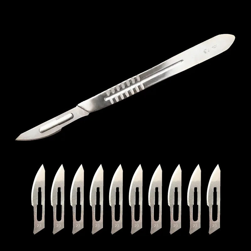 Metal Scalpel 11 Antiskid Knife Craft Carving Knife Mobile Phone Notebook Computer PCB Maintenance Manual Tool Blade 5