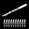 Metal Scalpel 11 Antiskid Knife Craft Carving Knife Mobile Phone Notebook Computer PCB Maintenance Manual Tool Blade 5