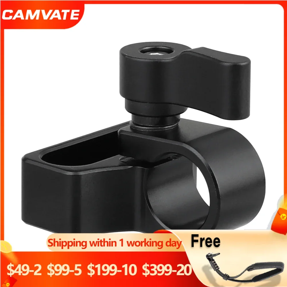 

Стандартный 15-миллиметровый Однорычажный зажимной адаптер CAMVATE с 1/4 "-20 крепежными канавками для монитора светильник пышки, микрофона