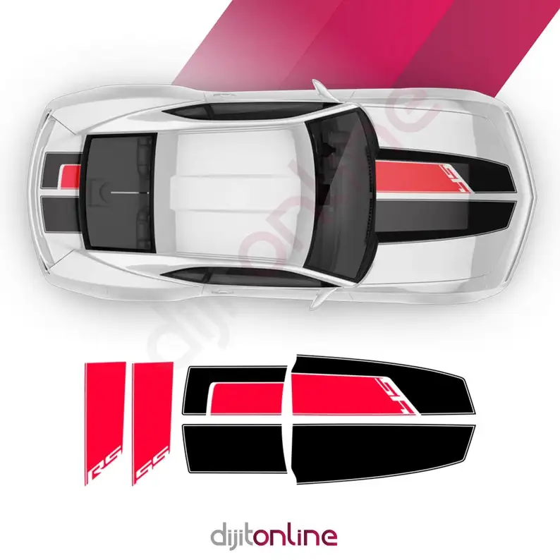 

45th Anniversary Hood / Bonnet Stripes Set Camaro 2010 2015