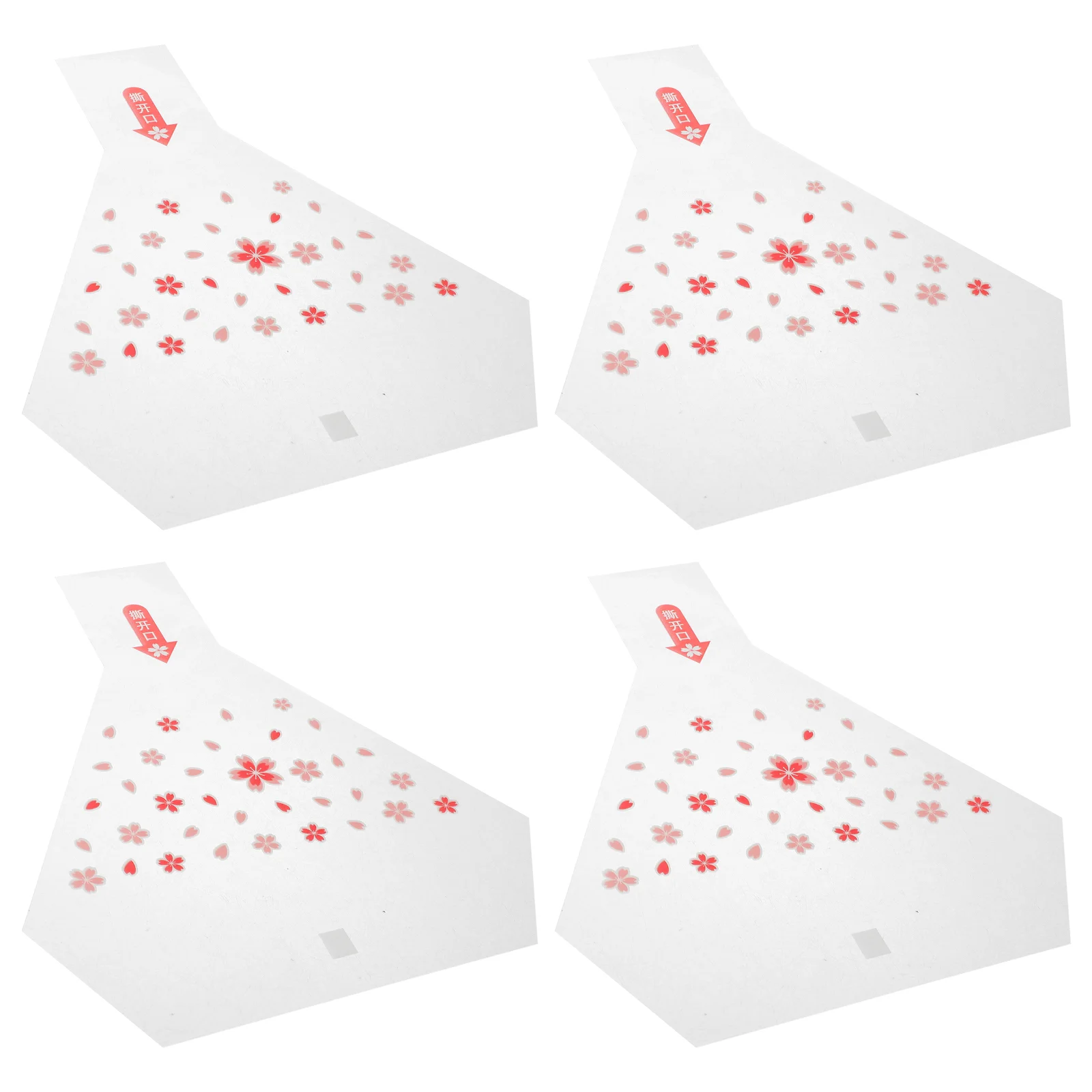 

Japanese Triangle Rice Ball Packing Bag Anti-Fog Sushi Bag Easy Tear Onigiri Wrappers With Stickers Sushi Making Tools