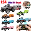1:64 Mini RC Truck 2.4G Remote Control Off-road Monster Truck Adjustable Speed Alloy Model Climbing RC Car Children's Toy Gift 1