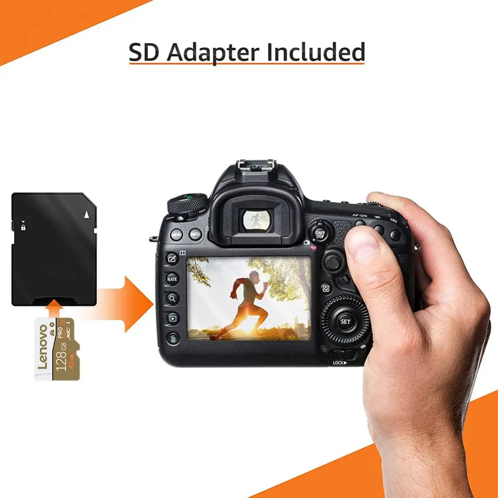 Lenovo Class 10 U3 A1 V30 Micro memory card 128GB 64GB 256GB 512GB SD TF Card With Adapter For Nintendo Switch