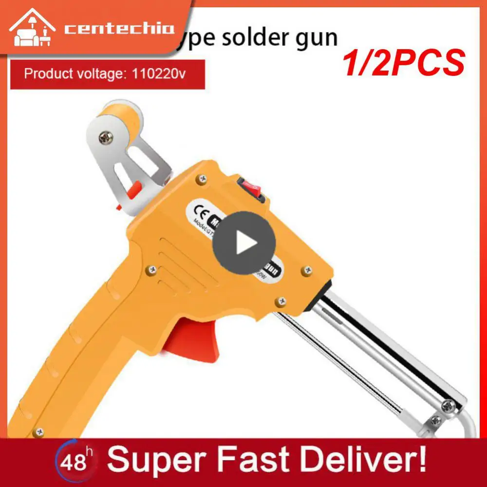 

1/2PCS 60W Soldering Iron Automatic Welding Send Tin Gun Desoldering Pump for Circuit Board Repair Soldering Tool
