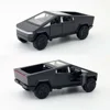 1:36 Tesla Cybertruck Pickup SUV Alloy Car Model Diecast Metal Toy Off-Road Vehicle Pull Back Truck Sound Light Toy Collection 6