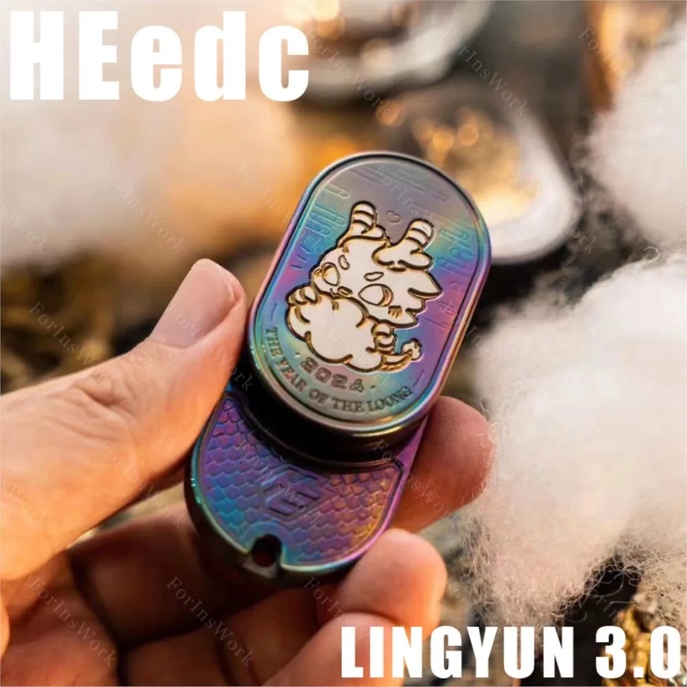 Heedc lingyun-ジルコニウムプッシュスライダーハンドスピナー