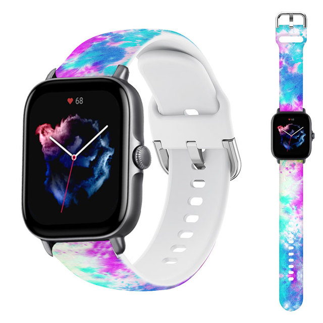 22mm silicone Bnad For Amazfit GTS/2/3/2e/GTS2 Mini/GTR 3 Pro/47mm/GTR2/stratos 2/3 Smartwatch Bracelet Amazfit bip strap