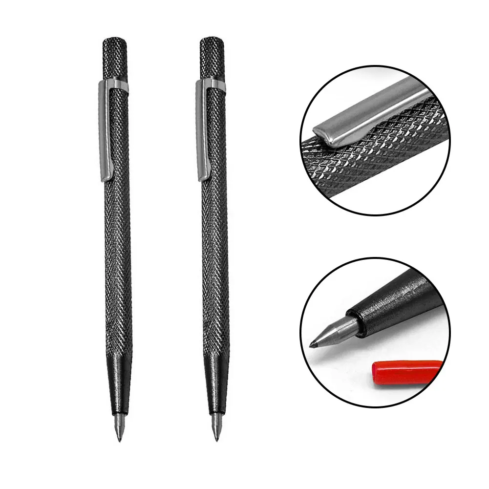 1/2Pcs Tungsten Carbide Tip Scriber Marking Etching Pen Tip Scriber