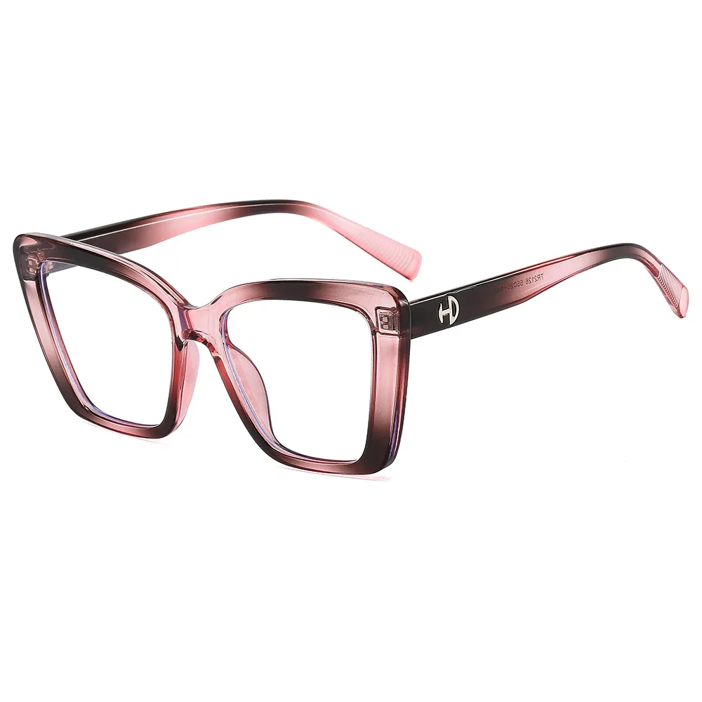 Retro Thick Frame Myopia Glasses for Women Cat Eye Anti Blue Light Reading Eyeglasses Prescription Eyewear Diopter 0 -To -600 4