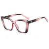 Retro Thick Frame Myopia Glasses for Women Cat Eye Anti Blue Light Reading Eyeglasses Prescription Eyewear Diopter 0 -To -600 4
