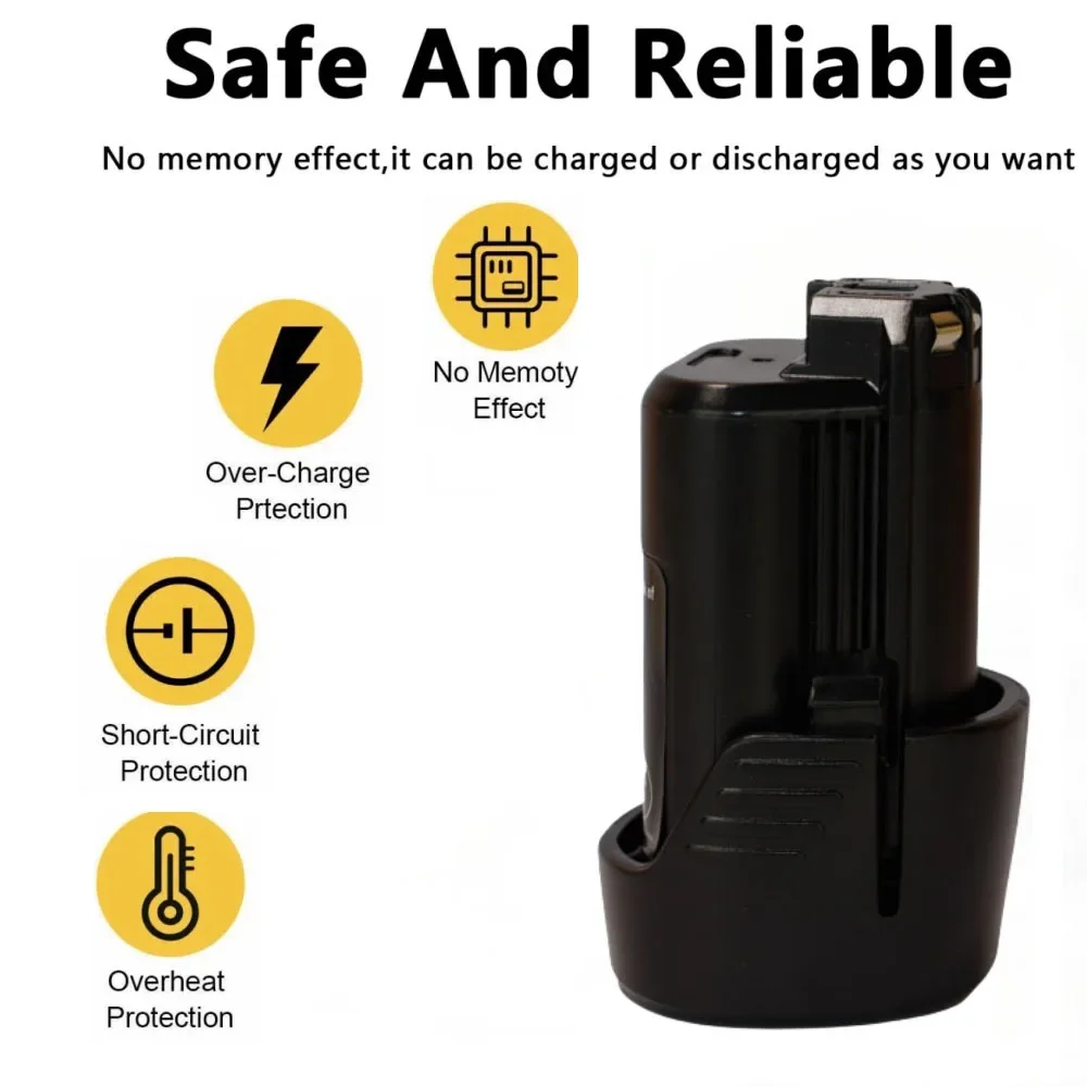 Li-ion Battery 3000/4000/5000mAh For Bosch 10.8V BAT412A BAT414 BAT411 BAT412 D-70745 2607336014 BAT420 GSR 120-L power tool battery rechargeable battery