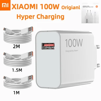Chargeur Original XIAOMI 100W Officiel Hypercharge Câble Type C Xiaomi 17 Pro Max Poco F9 X8 Pro M8 F8 Ultra Redmi K100