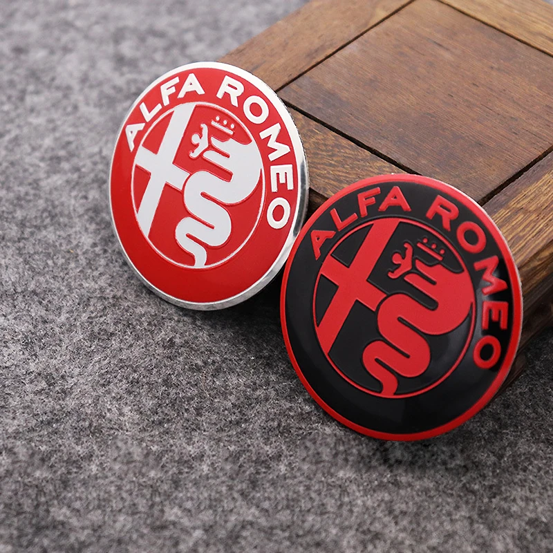 Sleek Universal Car Emblem Set - Hood, Trunk, Steering Wheel & Wheel Center Caps (Various Sizes)