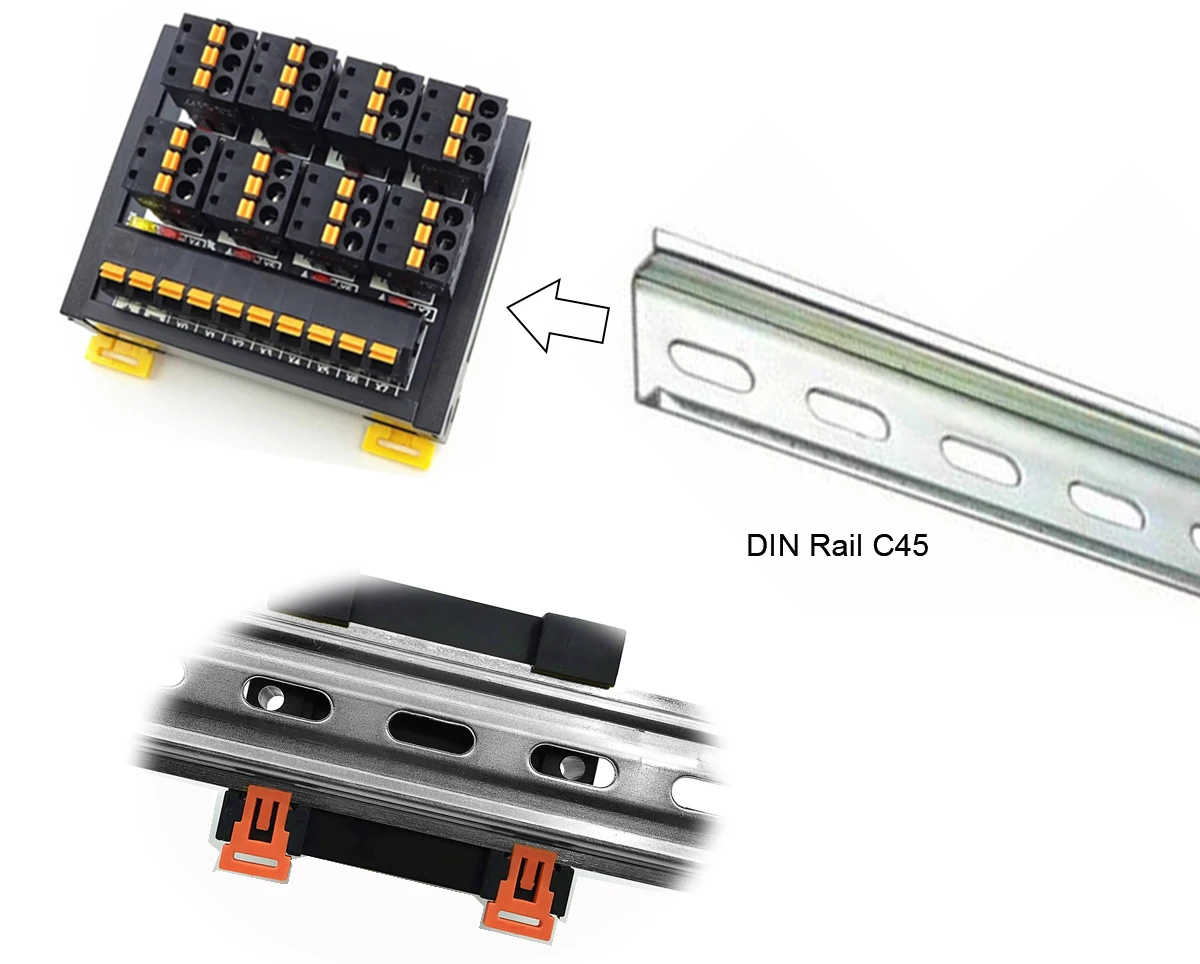 Terminal Block Modul 8-32 Kanäle Photoelektrischer Näherungsschalter NPN PNP Sensor 3 Drähte Umwandlung Transfer Board PLC Eingang – Detail 5