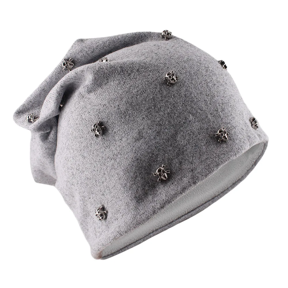 Neue Winter Hut Mode Erwachsene Männer Frauen Warme Mützen Skullies Schädel Lässige Hip Hop Beanie Outdoor Marke Dicke Hüte Motorhaube Verkauf – Detail 16