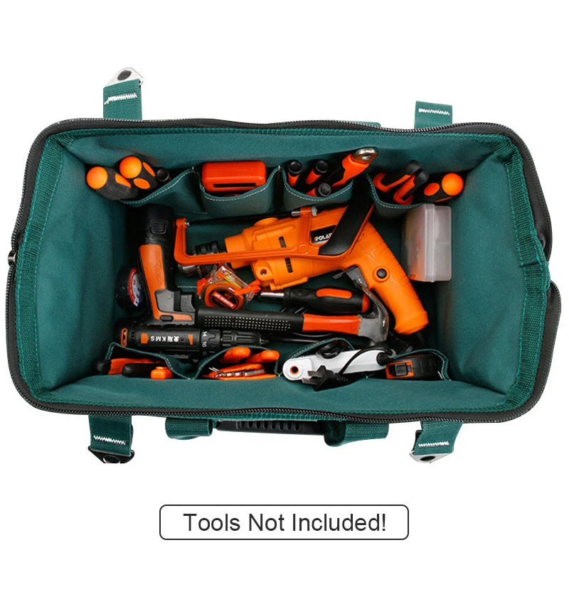 tool box chest Portable Toolkit Crossbody Tool Bag Large Capacity Canvas Bag Multi-function Repair Installation Tool Handbag Storage Package tool bag with wheels
