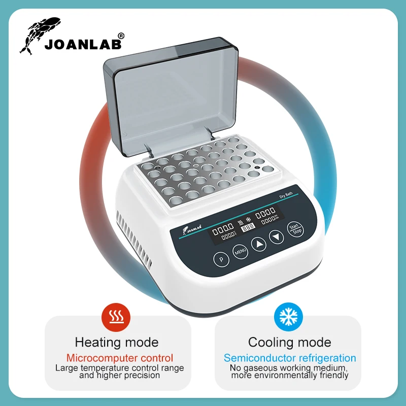 Portable Dry Bath Incubator Lab Equipment Constant Temperature Heater Incubation For 0.5/1.5/2/5/15/50ml Centrifuge Tube