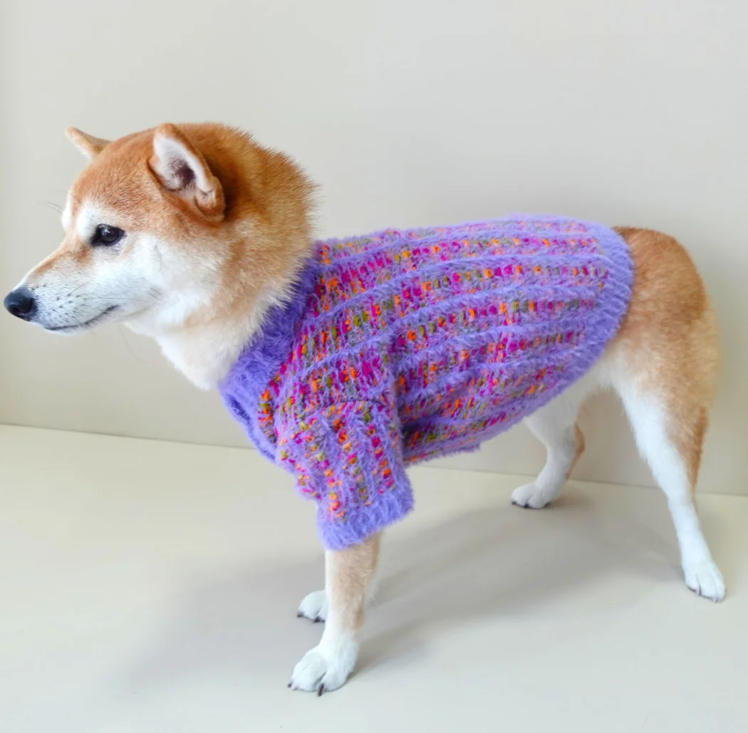 冬用暖かいペット用犬用セーター（小型犬用） - ダックスフントプル