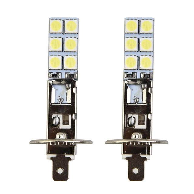 2PC NEW H1 6000K Super White 55W LED Headlight Bulbs Kit Fog Driving Light Lamp Replacement Parts 5