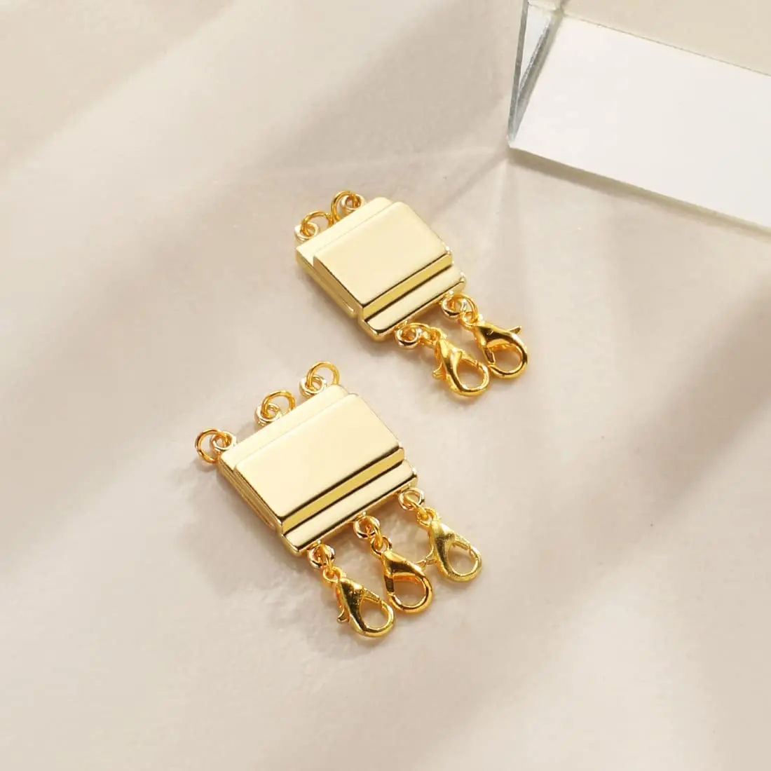 Necklace Layering Clasps, Magnetic Necklace Connector Magnetic Necklace  Separator For Layering Multi Strands Clasps For Layered Bracelet Neckla