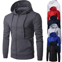 Veste à capuche à manches longues PVD pour hommes, fermeture à glissière, sweat-shirt Slim Fit, vêtements pour hommes, automne 1