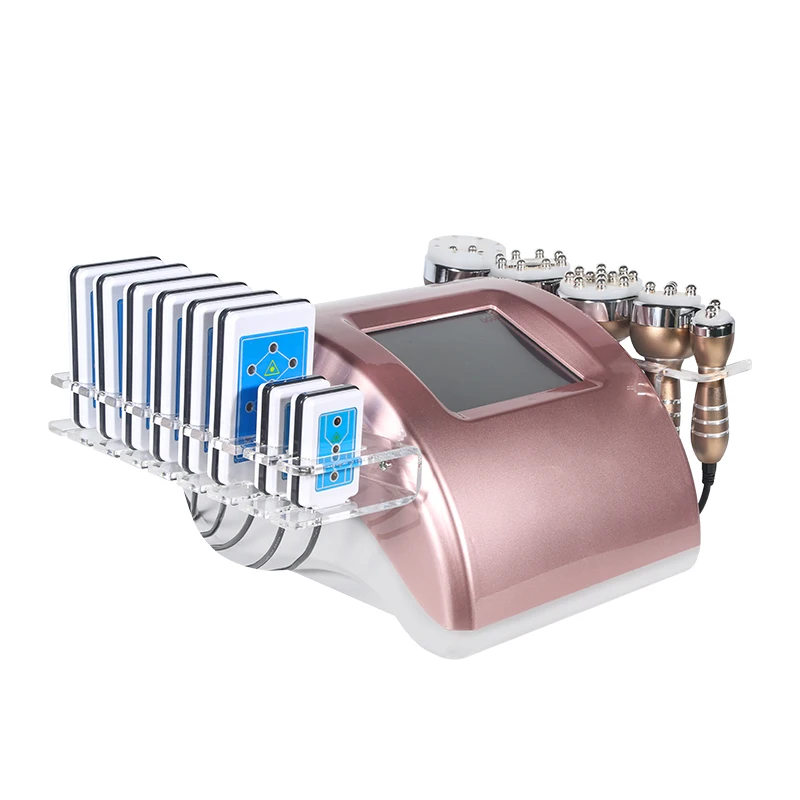 6 In 1 40K Ultrasonic Cavitation Slimming Machine Vacuum Body Shaping Facial Skin Lifting Tightening Massage Weight Loss Beauty