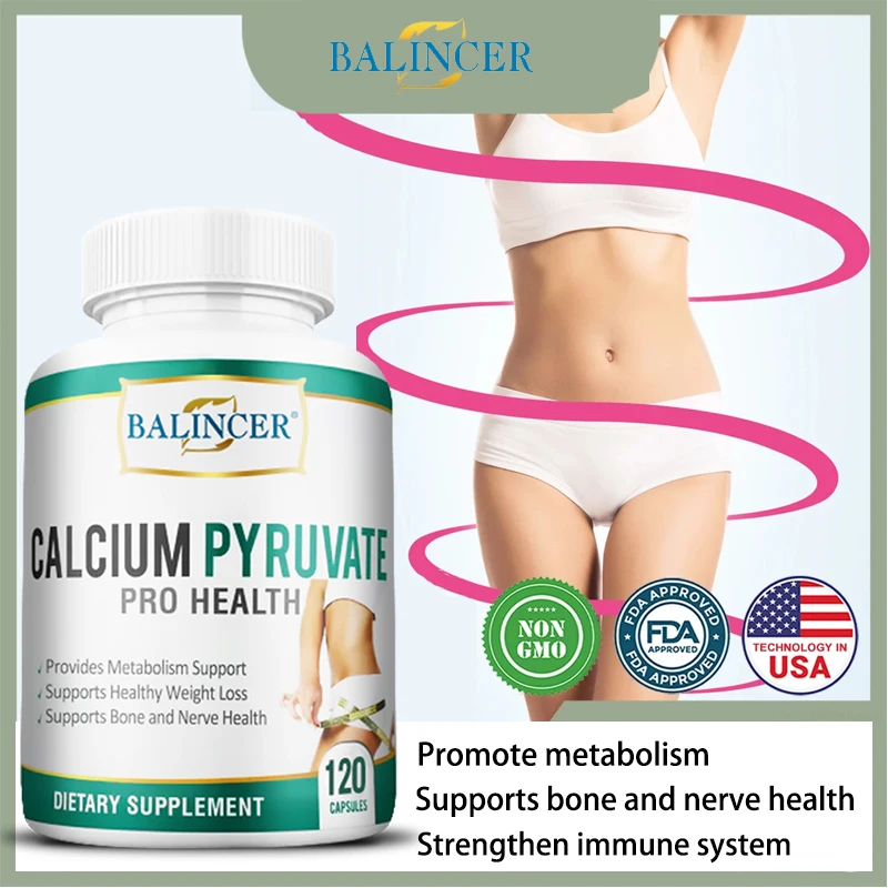 

Balincer Calcium Pyruvate Promotes Healthy Weight Loss, Metabolism, Carbohydrate Digestion, Supports Bone and Nerve Health