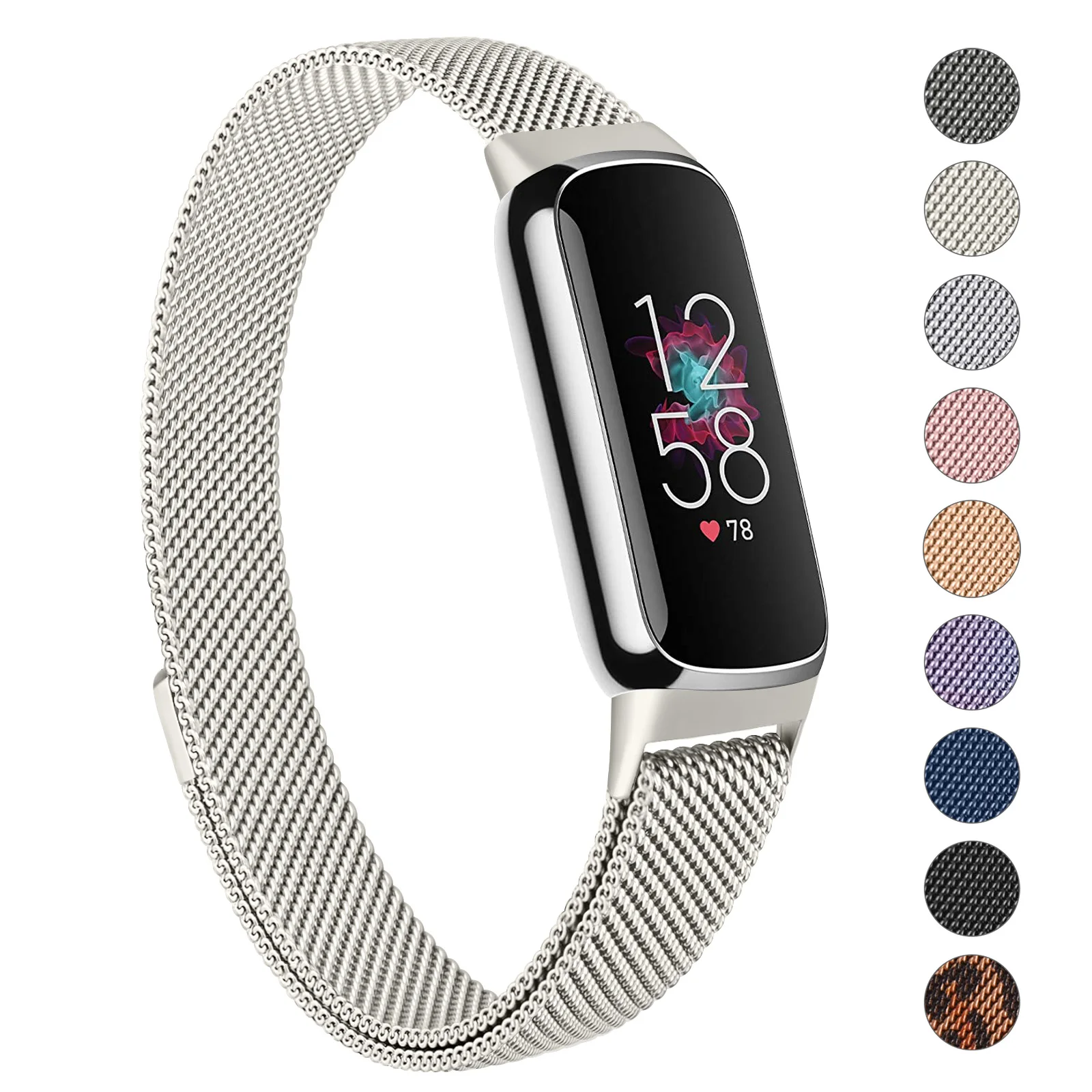 

Metal Strap For Fitbit Luxe Watchband Sport Magnetic Wristband For Fitbit Luxe Strap Bracelet Replacement Smartwatch Accessories