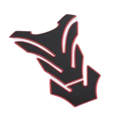 Universal Motorcycle Fuel Tank Protector Sticker - Fish Bone Design (Model G Red)