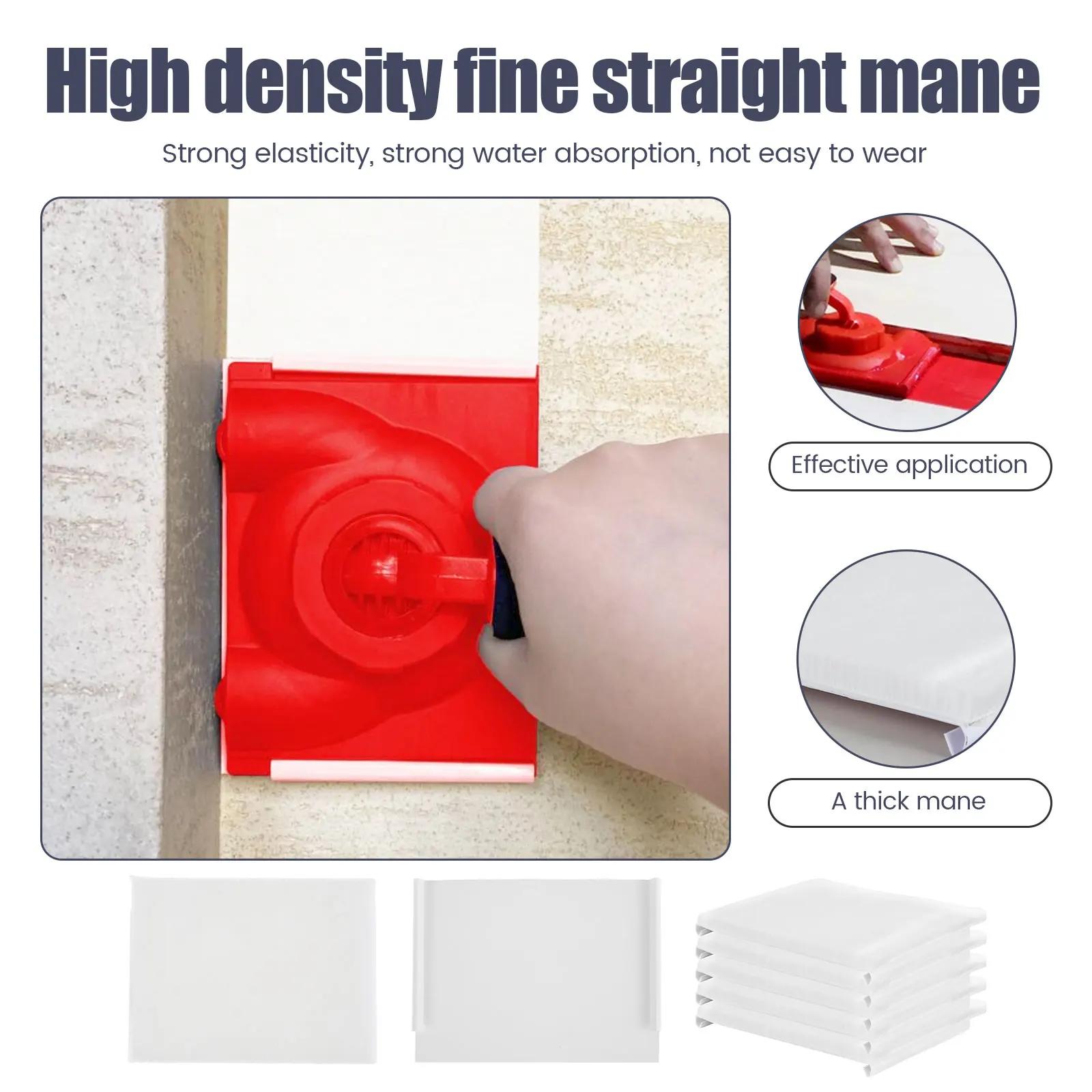 10/20pcs Paint Edge Trimmer Pad Wall Corner Pad Painter Replacement Pad Refills for Paint Edger Tool Wall Painting
