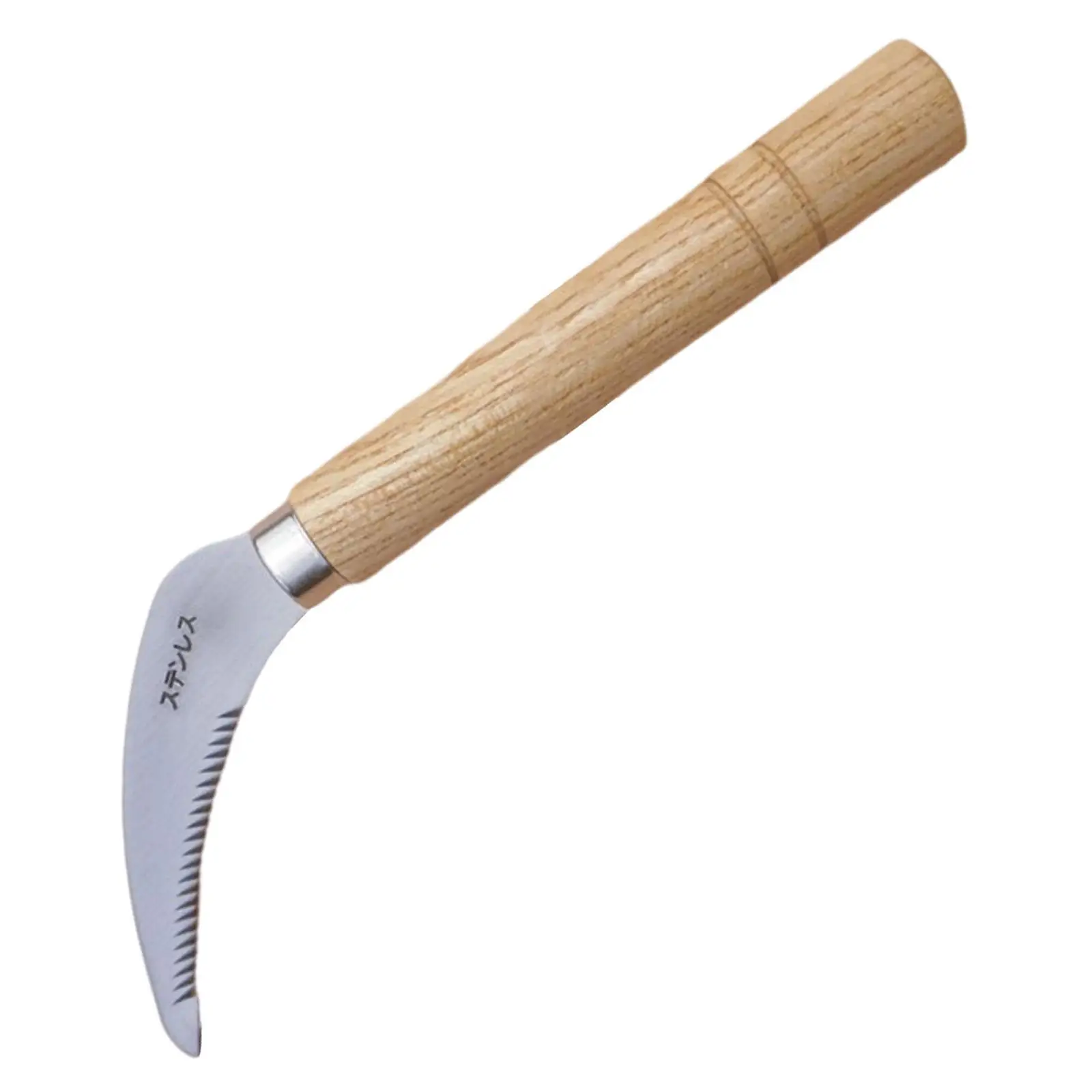Handheld Sickle Tool Gardening Too Lightweight Stainless Steel Heavy Duty Japanese Weeding Sickle for Gardening Weeding Planting