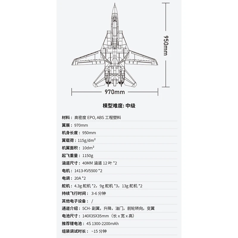 Xfly F-14 Tomcat Fighter Remote Control Aircraft Variable Sweep Wing Jet Dual 40mm Channel Fan Electric Model Fixed Wing Gift 6
