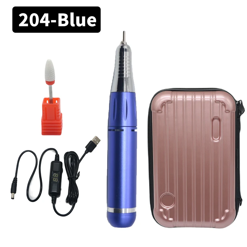 DDQ Nail Drill Machine with Ceramic Bit Set - 30000/35000RPM