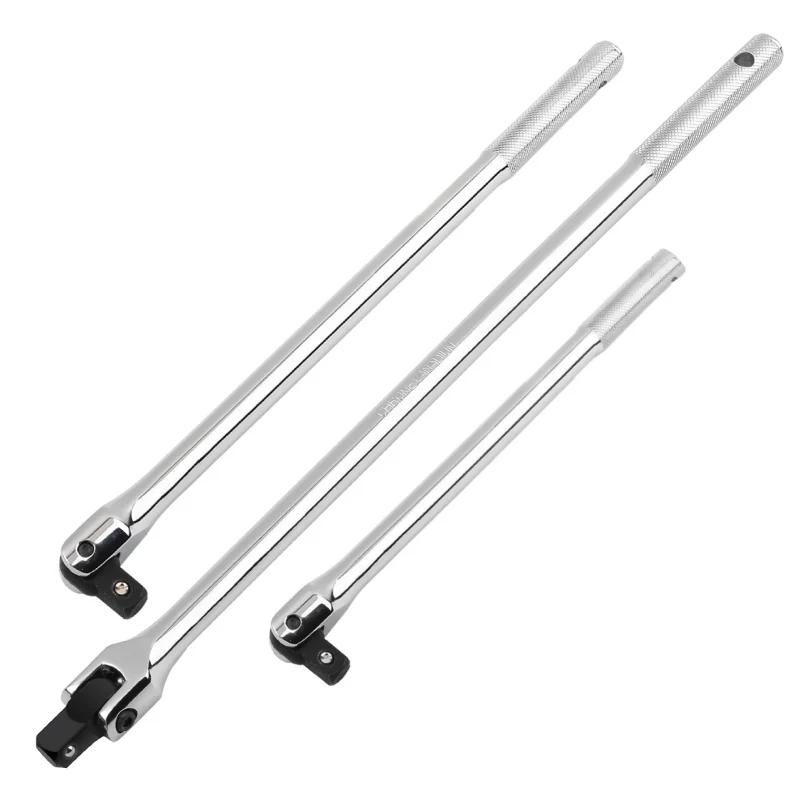 

O50 1/2" Socket Wrench Rotating Flex Head Extension Braker Bar Professional CRV Steel Drive for Extra Torque F wrench